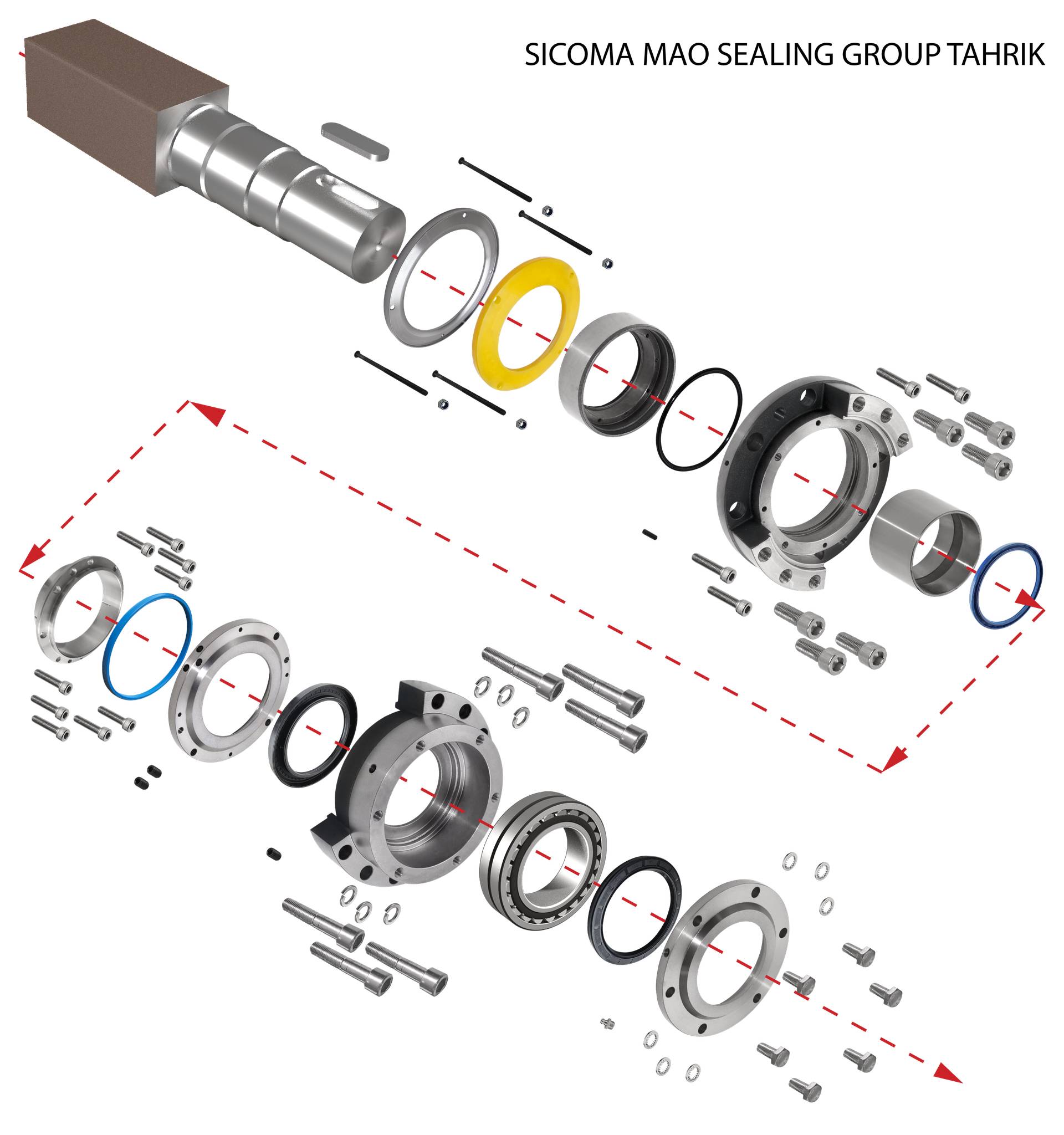 Sicoma MAO Series – Drive Mechanism Sealing and Component Kit (TAHRİK Designation)