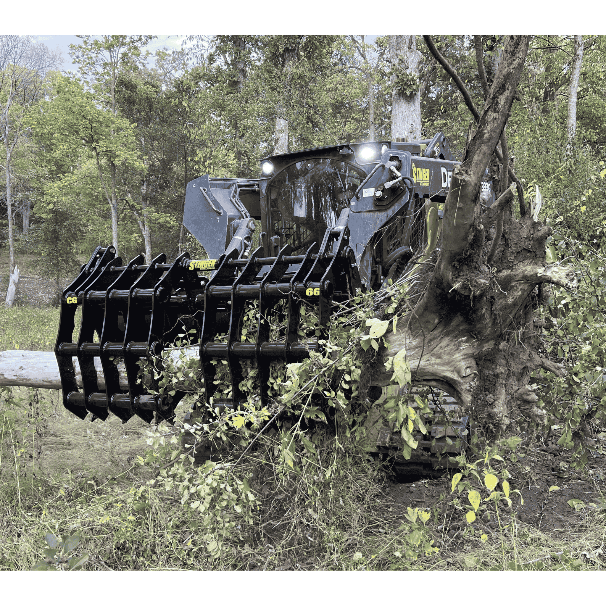 Stinger Clam Grapple | AR200 Steel | Interchangeable Mounts