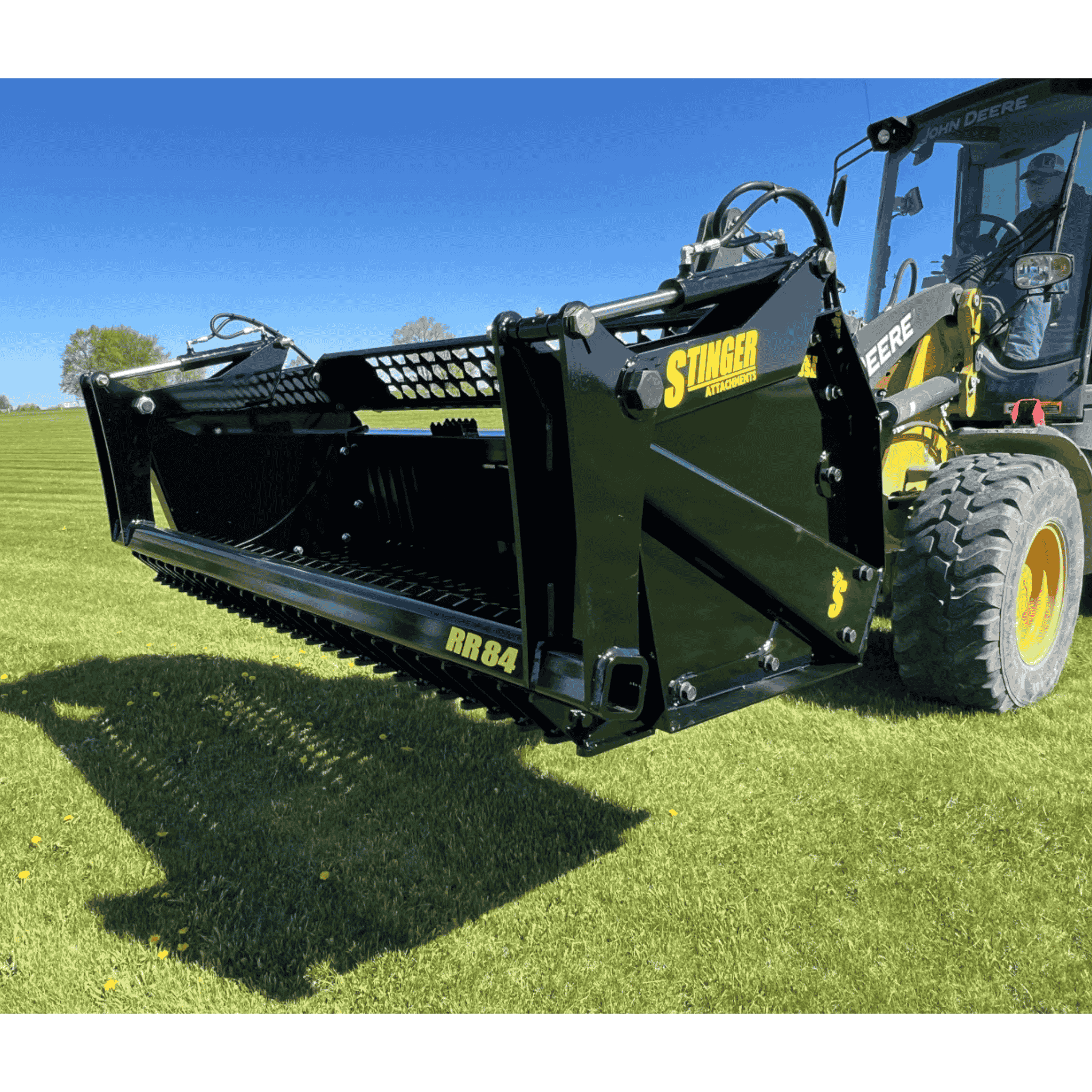 Stinger Rock Bucket & Reel Combo | Hydraulic Sweep | Rock Picker