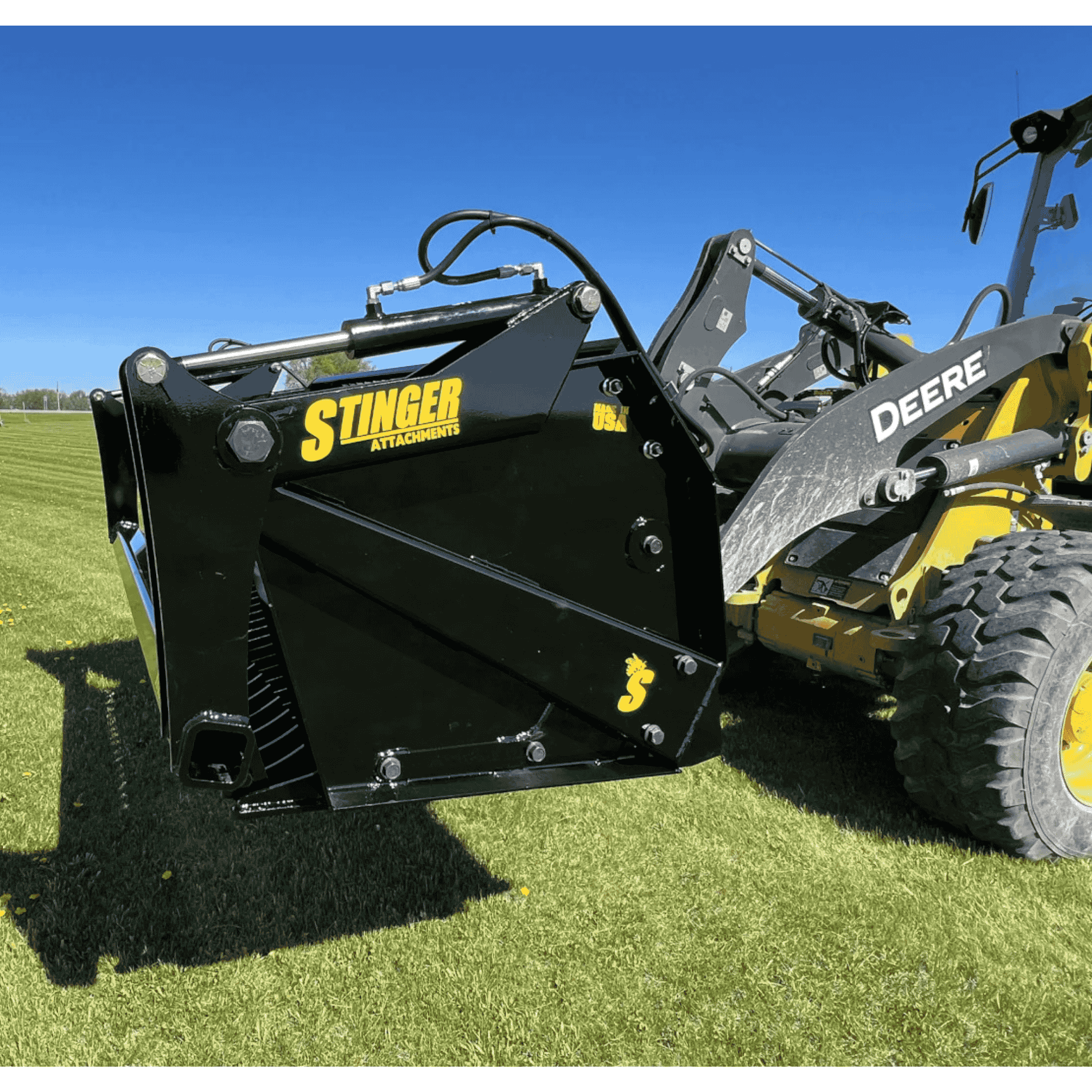 Stinger Rock Bucket & Reel Combo | Hydraulic Sweep | Rock Picker