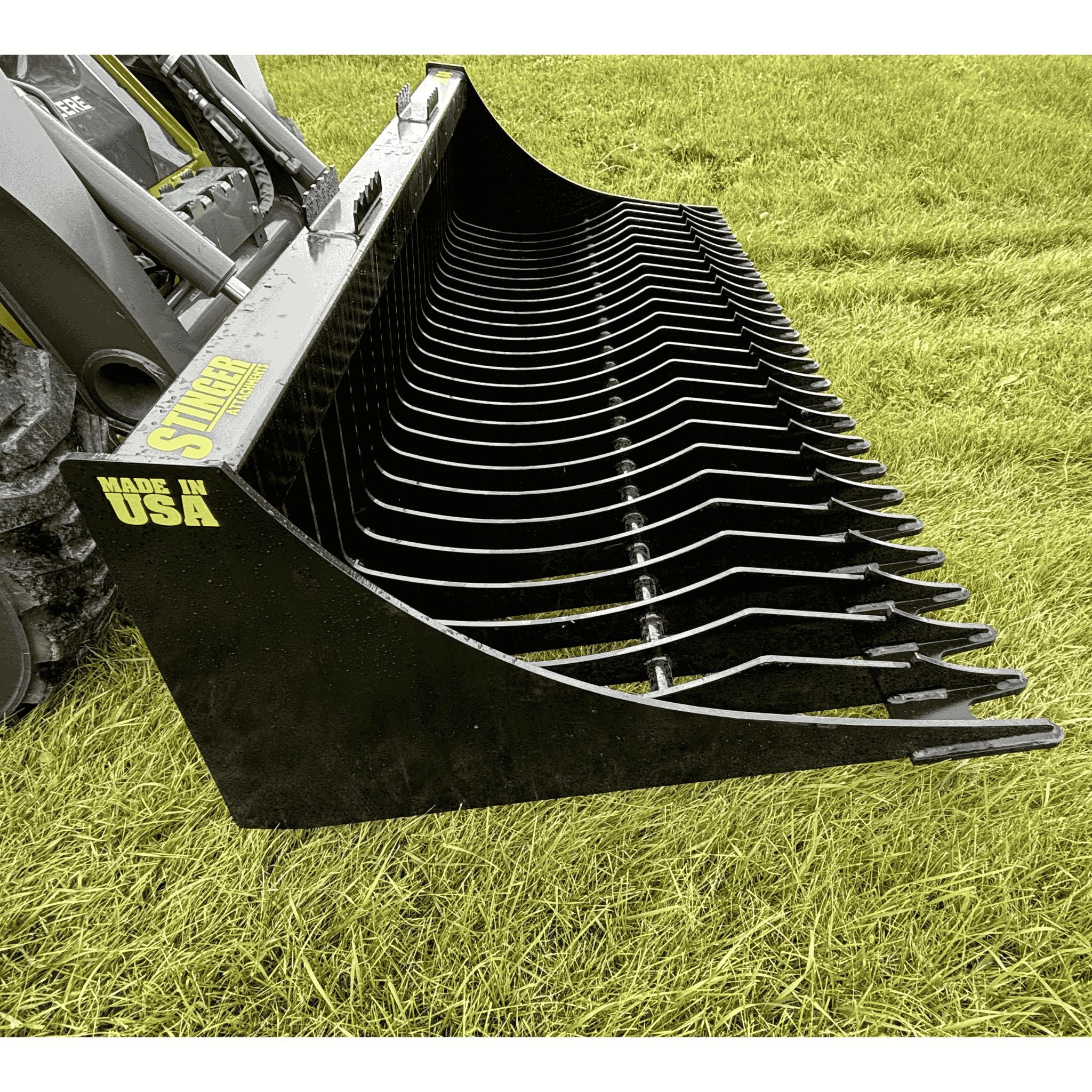 Stinger Rock Bucket (RK) | 1-Piece Tine | Grade 50 Steel