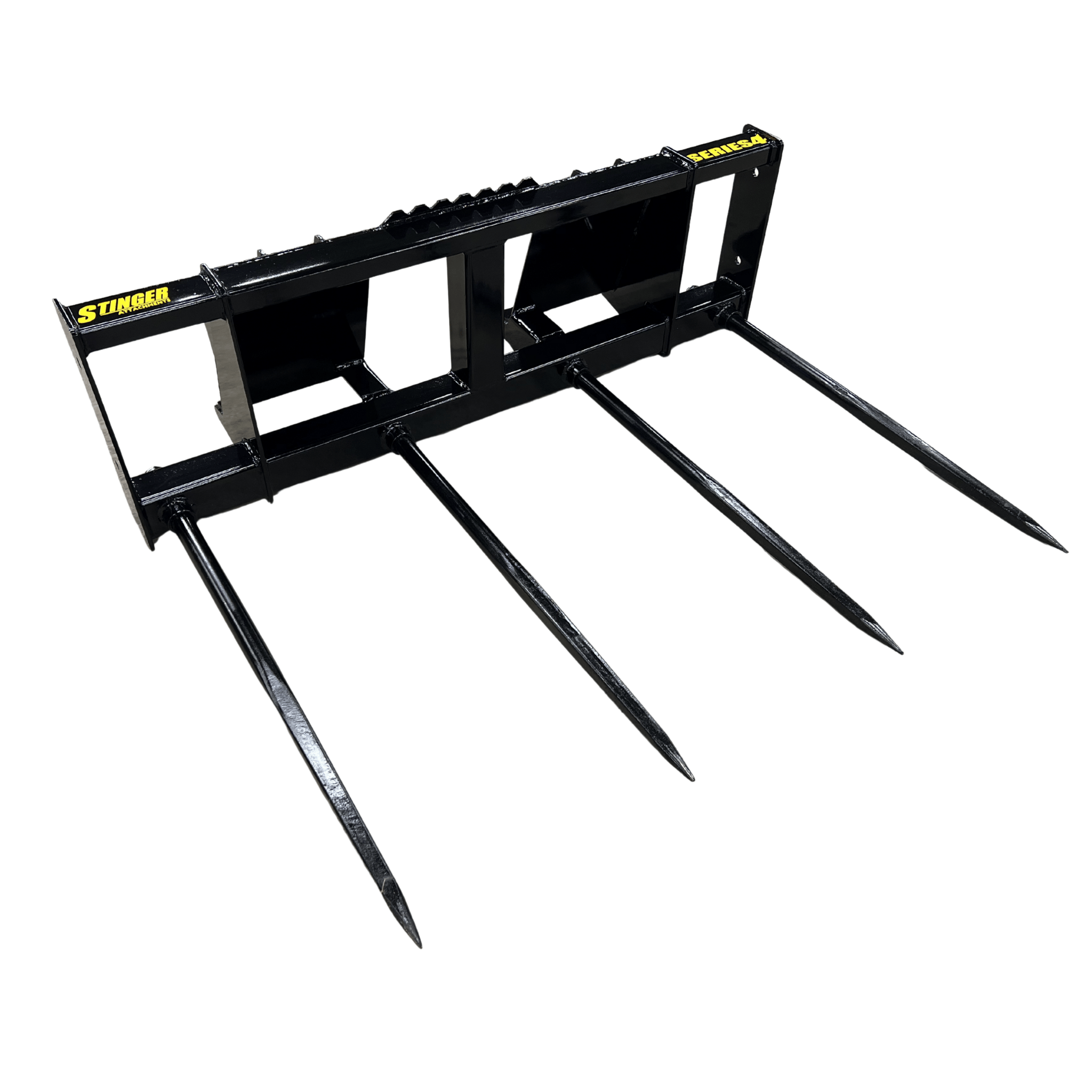 Stinger Skid Steer Quad Bale Spear | Multi-Bale Handler | 14,000 lb Capacity