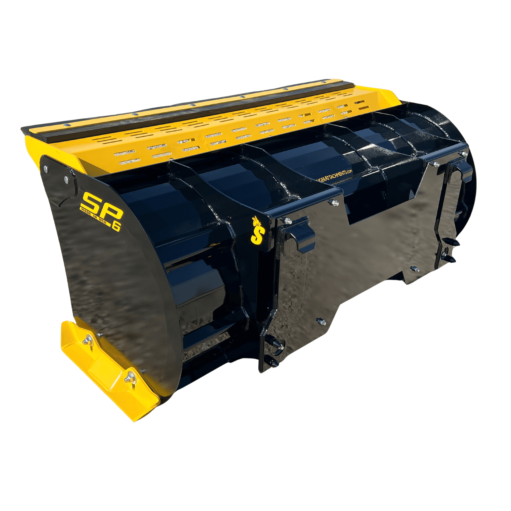 Stinger Skid Steer Snow Pusher | 5ft - 8ft | 25" Box & Dragback