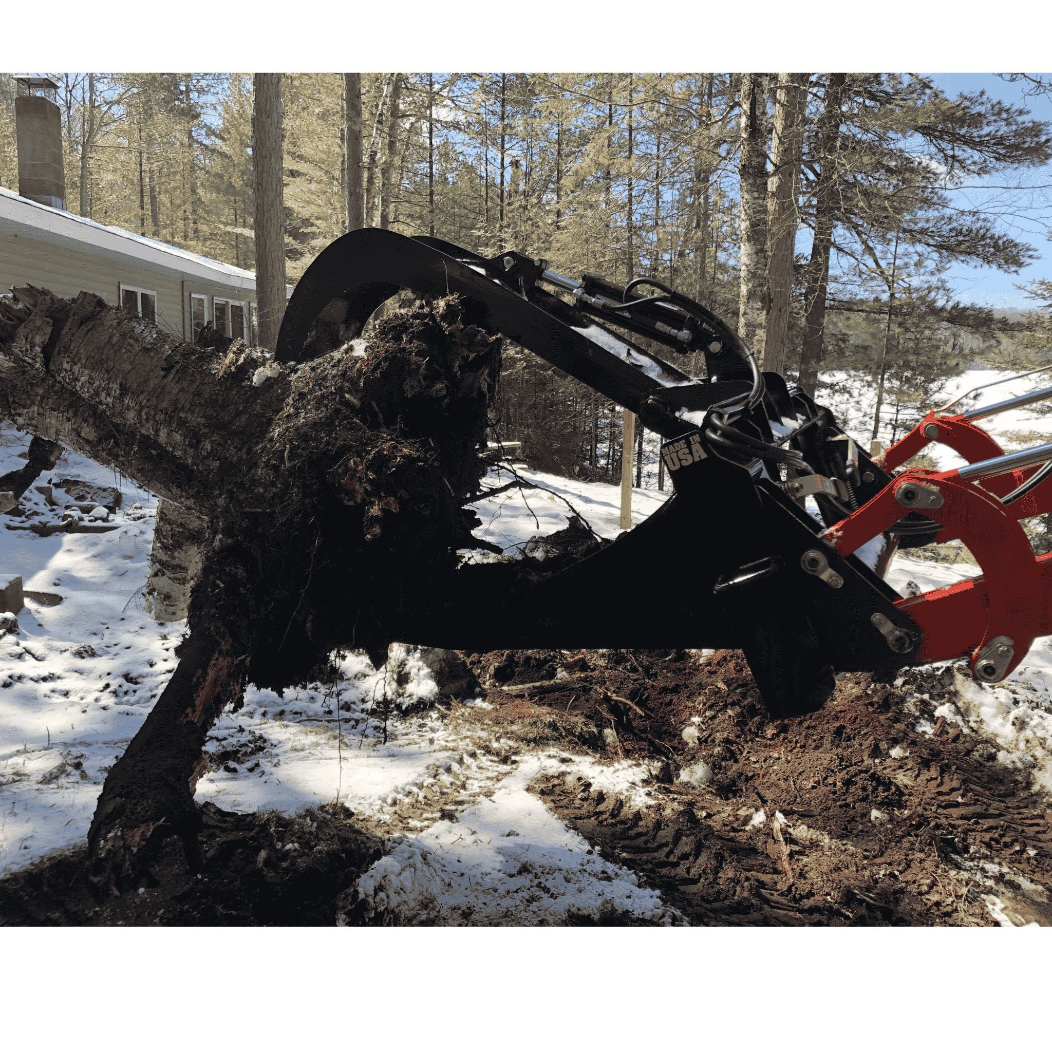 Stinger Stump Grapple (STG) | 52" Spade | Hydraulic Clamp