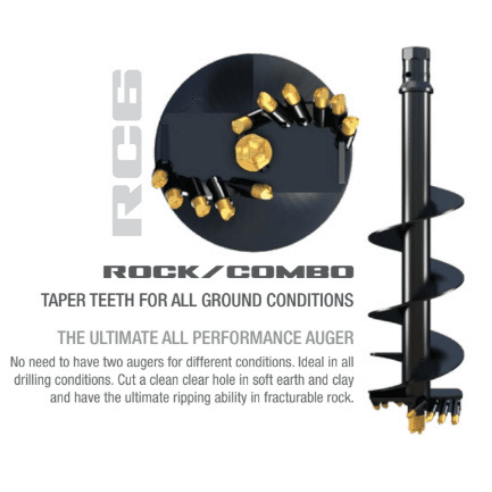 Stinger Auger Bits | Earth, Combo & Rock Series | 6" - 48"