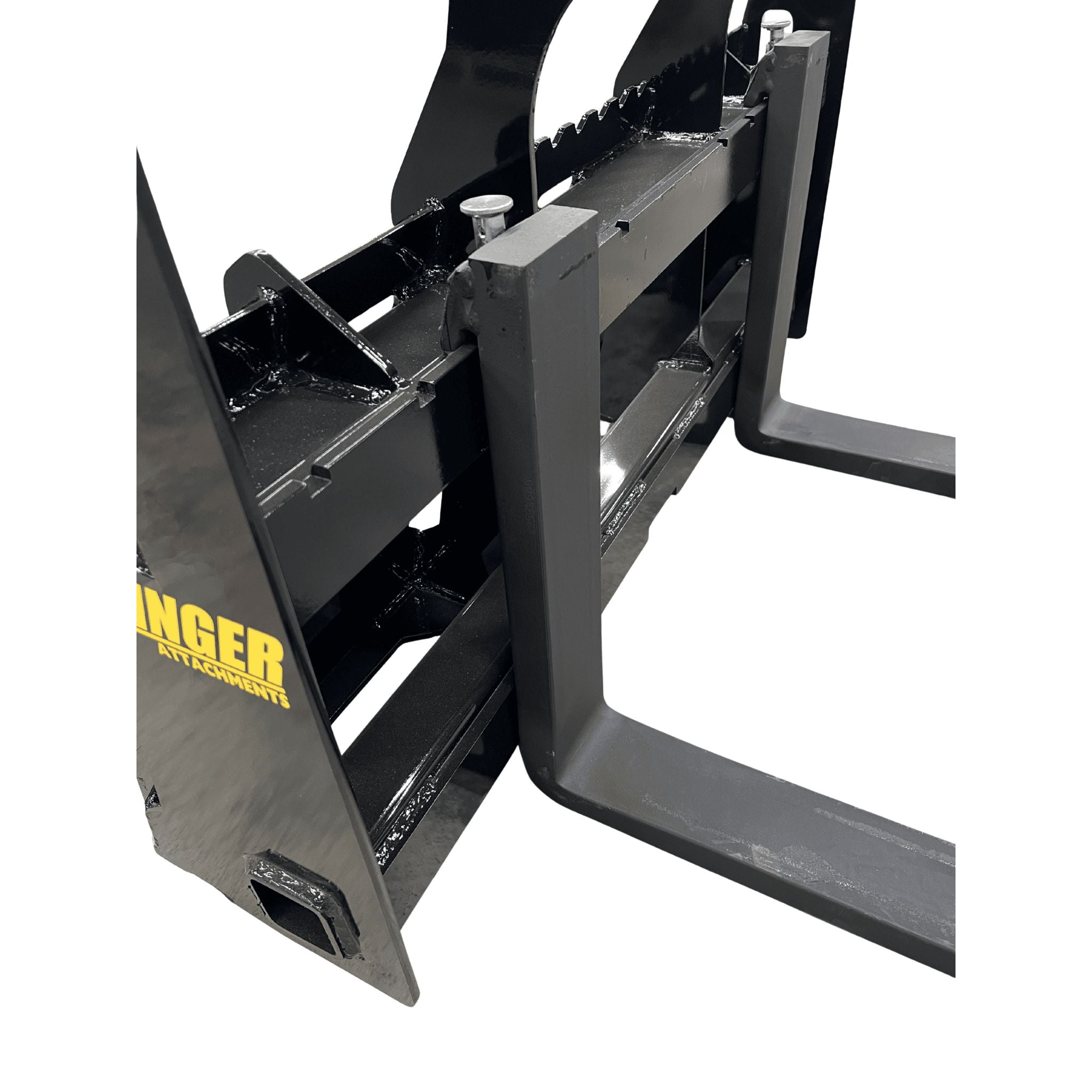 Stinger Skid Steer Pallet Forks | Walk-Thru Frame | USA Forged Tines