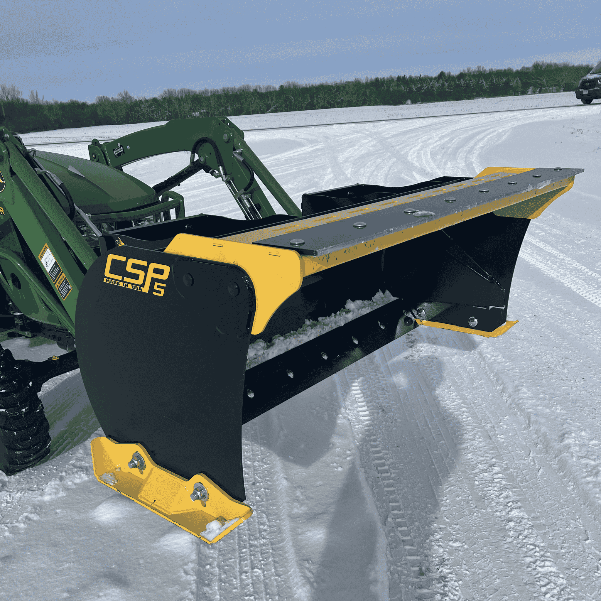 Stinger Compact Tractor Snow Pusher | 4ft - 7ft | Optional Dragback