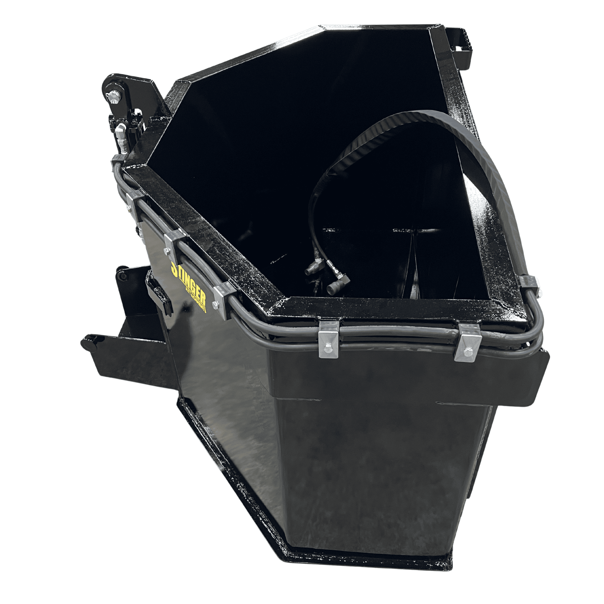 Stinger Hydraulic Concrete Bucket | 0.75 - 1.0 Yard | Includes Chute