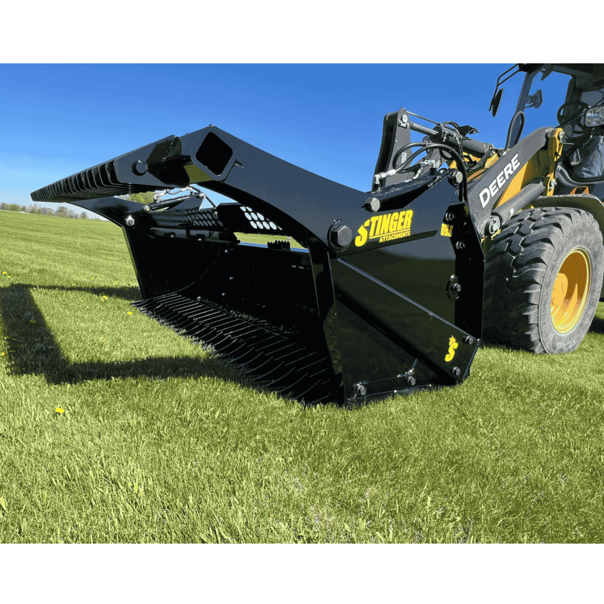 Stinger Rock Bucket & Reel Combo | Hydraulic Sweep | Rock Picker