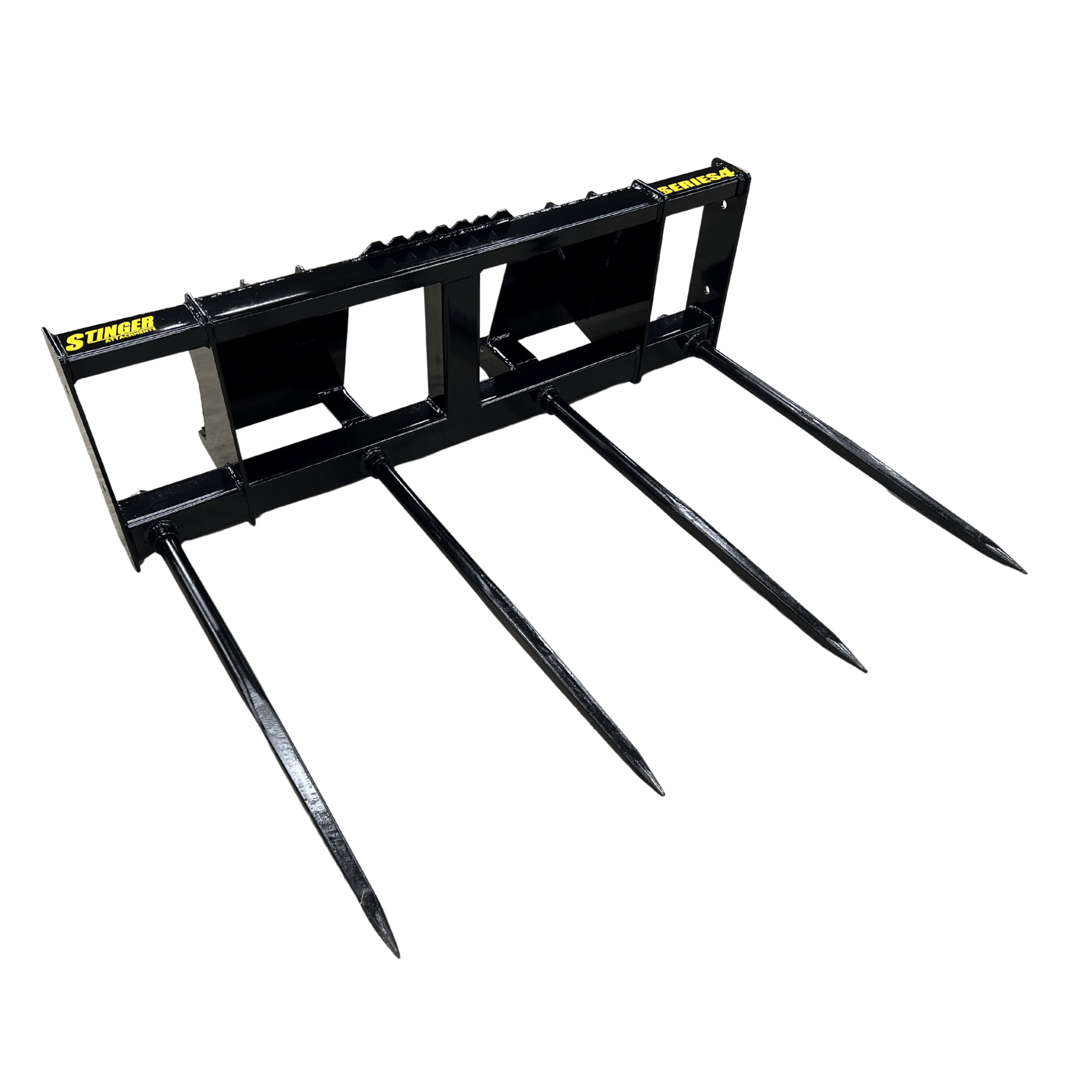 Stinger Skid Steer Quad Bale Spear | Multi-Bale Handler | 14,000 lb Capacity