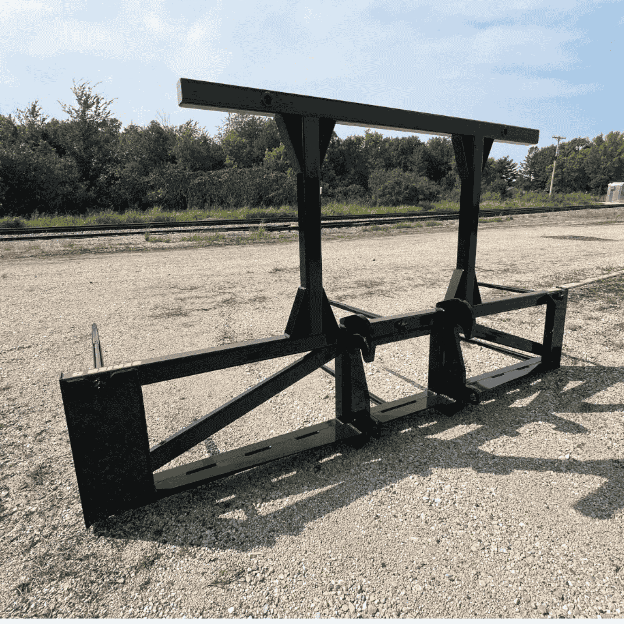 Stinger Telehandler Multi-Bale Spear | 3 & 5 Round Bale Mover | 21,000 lb Capacity