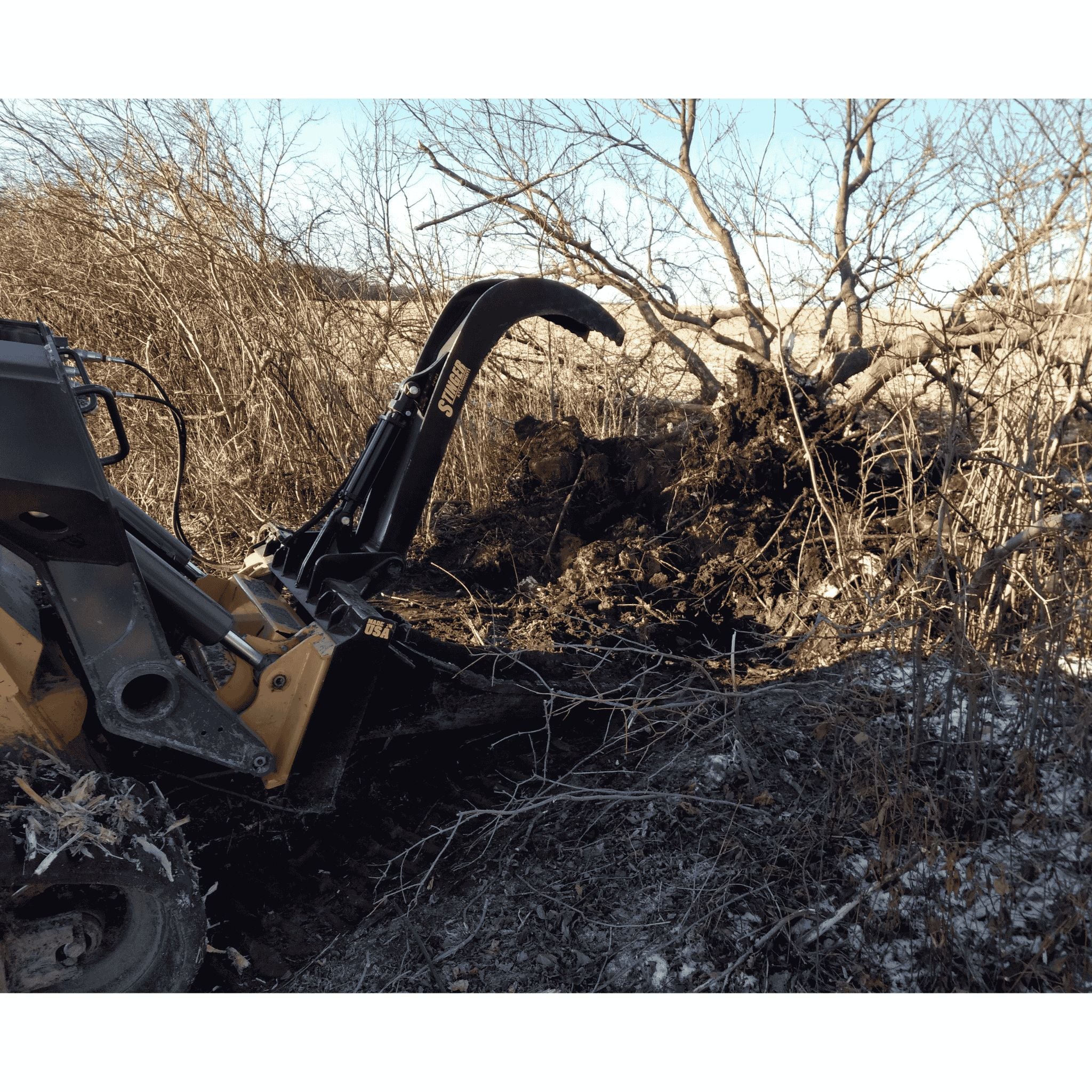Stinger Stump Grapple (STG) | 52" Spade | Hydraulic Clamp